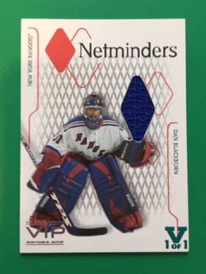 D.BLACKBURN (RANGERS) FINAL VAULT 03-04 ITG VIP NETMINDERS JERSEY CARD N  /50
