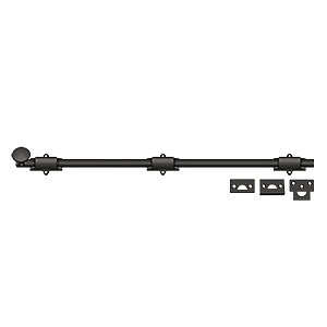 Deltana 24SB10B 24" Extra Security Surface Bolt Oil Rub. Bronze - Picture 2 of 3