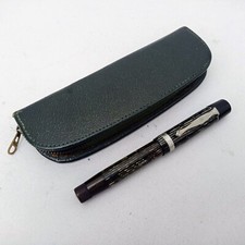 Matador Express 814 Celulloid Piston Fountain Pen SS F Nib Vintage 40s RARE