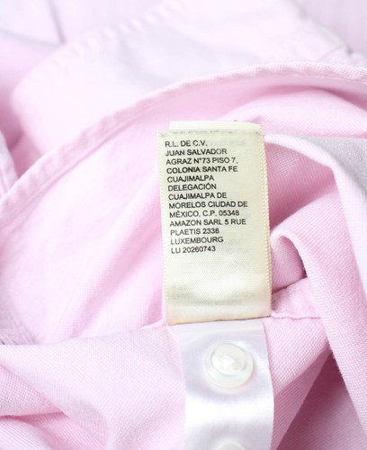 Goodthreads Camicia Formale Slim Da Uomo Con Taschino Mock Neck Button Up Rosa - Foto 9 di 10