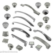 Brushed Satin Nickel Knobs Pulls Kitchen Cabinet Handles HardwareCloset Vanity