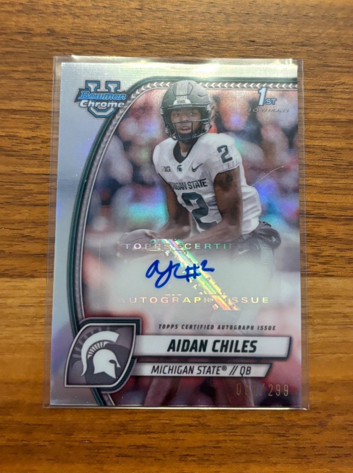2024 Bowman Chrome University Aidan Chiles Refractor Auto /299