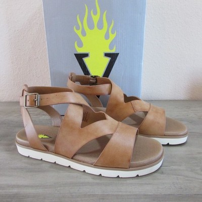 Volatile Women's 10 Smores Ankle Strap Casual Sandals - Tan