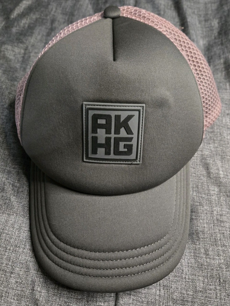 Alaskan Hardgear Duluth Trading Trucker Hat Gray Pink Mesh Snapback M/L