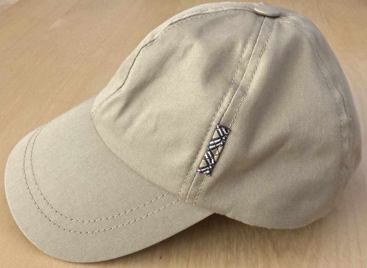 $390 NEW NWT Burberry Horseferry Motif Baseball Cap hat M soft fawn Burberry Vintage Check Cotton Monogram Motif Baseball Cap  main image 2