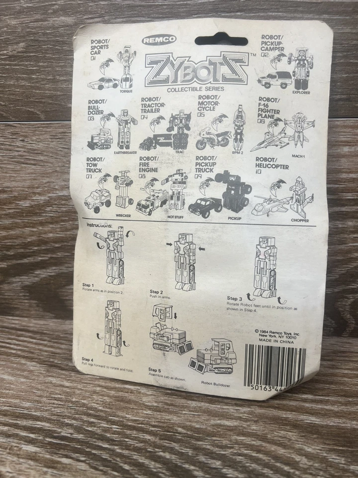 Nuevo Robot Bulldozer Transformador Remco Zybots De Colección Coleccionable Nuevo 1984 Foto 2 de 4