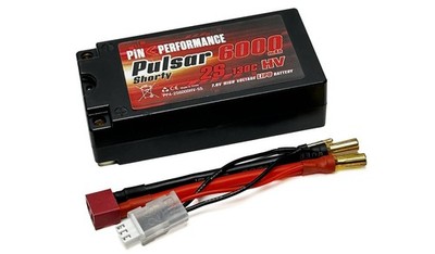 Pink Performance Pulsar Shorty LiPo 2S 7.6V-6000-130C (5mm) 96.5x47.7x26mm 225g