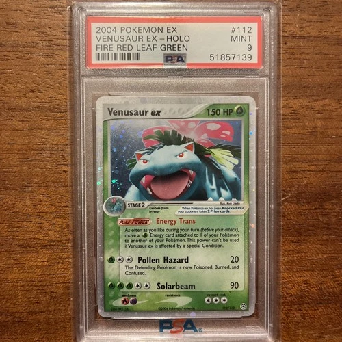 2004 Pokemon EX Fire Red Leaf Green Venusaur Ex Holo #112 PSA 9