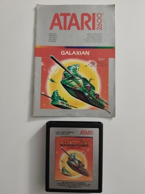   Galaxian   Atari 2600   Original Spielmodul  + Anleitung (Namco / Atari 1983)
