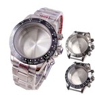 39mm Sappphire Glass Watch Case Fit Japan VK63 VK64 movement Watch Replacement
