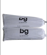 2 Queen Size BedGear Bed Pillows NEW in Packaging measures 20” X 30” 