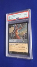 2023 Disney Lorcana 173 Captain Hook - Captain of the Jolly Roger Foil PSA 9