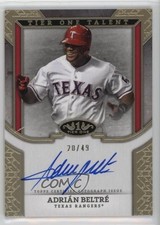 2024 Topps Tier One Talent /49 Adrian Beltre Adrián Beltré #T1TA-AB Auto HOF 7xr