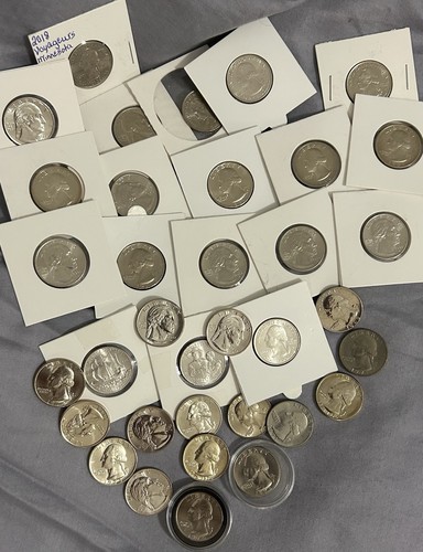 Mixed Lot 35 BU Clad Proof Washington, Unc Women’s,State, &26 Quarters Gradeable