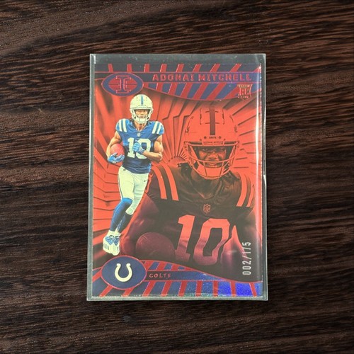 2024 Panini Illusions Adonai Mitchell Red Trophy /175 RC #36 Colts - Picture 1 of 2