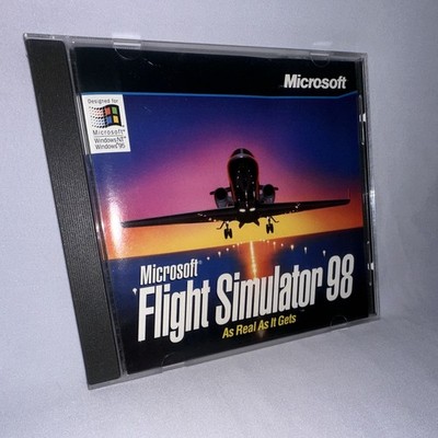 Microsoft PC - Microsoft Flight Simulator 98 CD-ROM 1997 w/ Manual