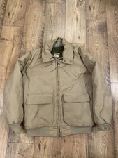 Vintage Mighty Mac Bomber Jacket Mens 44 Norsac Goose Down Outdoor Full Zip Coat