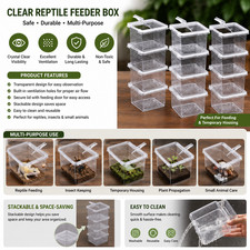 15 PCS Spider Terrariums Breeding Box, Small Insect Hatching Container Plastic F