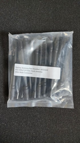 Smiley Antenna 455 MHz 5/8 Slim Duck Antenna SMA Male Connector Pack of 12