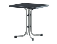 Klapptisch Garten 70x70 cm Metall anthrazit wetterfest Mecalit quadratisch