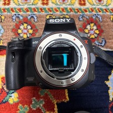 Sony Interchangeable Lens Digital Camera with Shoulder Strap Wear
