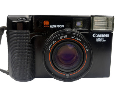 CANON AF35ML 35mm Film Camera with 40mm f1.9 Auto Focus Lens and Canon Case