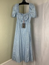 House of CB - Tallulah Puff Sleeve Midi Dress L+