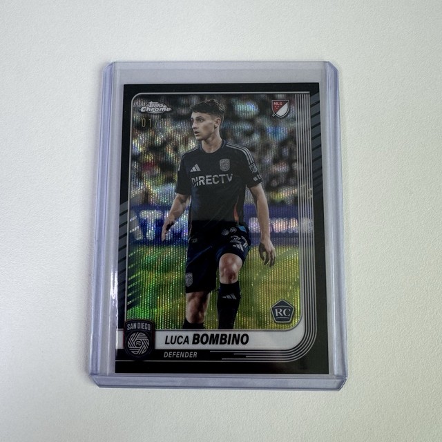 Topps Chrome MLS RC Luca Bombino 1/10 Black Refractor Colour Match San Diego FC