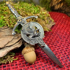 Celtic Kilt Pin Scottish Irish Eagle Sword Kilt Pin Pewter Gift