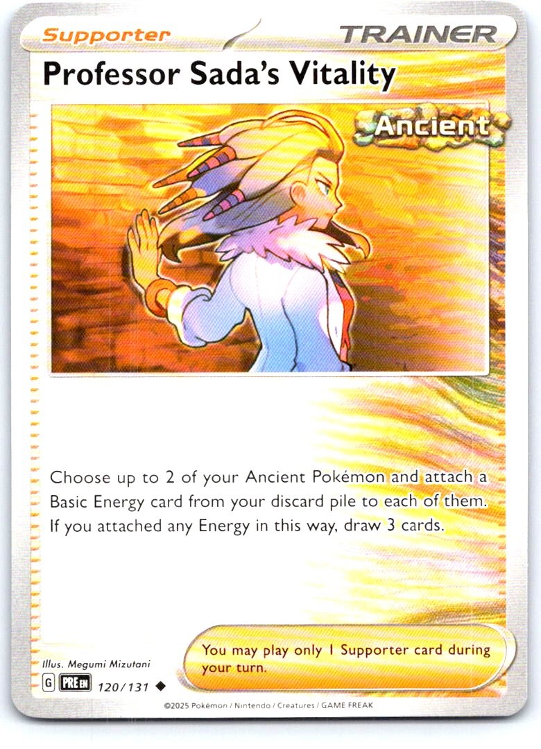 Professor Sada's Vitality 120/131 Uncommon Prismatic Evolutions Pokemon NM