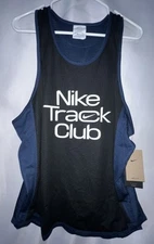 Nike Dri-Fit Track Club Tank Top Reversible Sleeveless Medium Blue Singlet