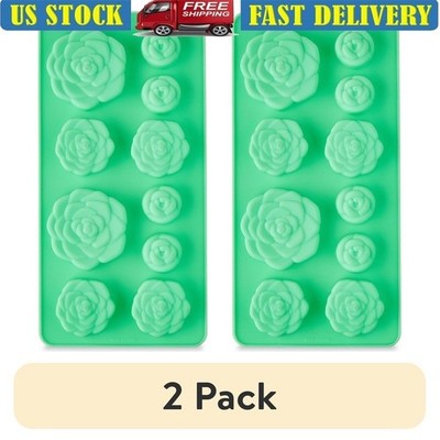 10-Cavity Succulent Silicone Mold Non-Stick Candy Chocolate Gummies Ice Cubes US
