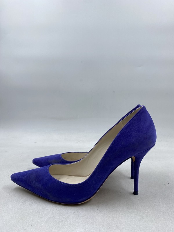 Sophia Webster Lola Electric 90 Blue Suede Pumps W 5.5