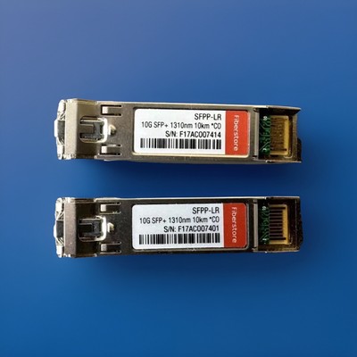 Lot 2 FiberStore 10G SFP+ 1310nm 10km SFPP-LR Optical Transceiver Module