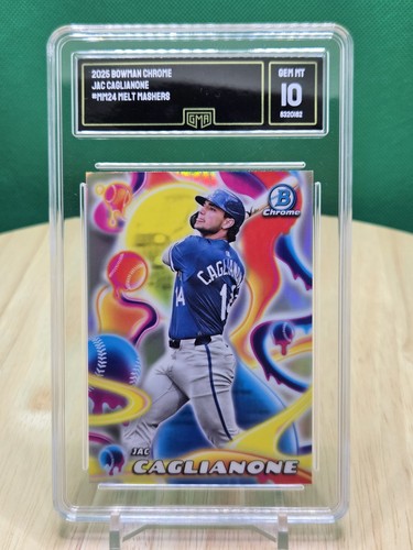 GMA 10 GEM MINT 2025 BOWMAN CHROME MELT MASHERS MM-24 JAC CAGLIANONE KC Royals - Picture 1 of 2