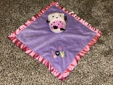 Circo Purple  Pink Owl LOVE Security Blanket/Lovey
