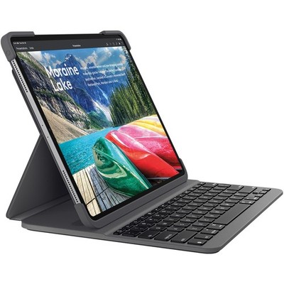 Logitech Slim Folio Pro kabelloses Bluetooth-Tastatur-Case AZERTY Franz. Layout