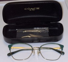 Coach HC5169 9429 Frames Cat-Eye Shiny Light Gold / Pine Tree Green  Case 54-18
