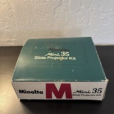 Vintage Minolta Mini-35II Slide Projector Kit W/ Original Box  Case