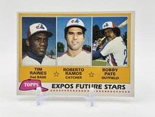 1981 Topps Expos Future Stars Tim Raines Rookie Card #479. rookie card picture