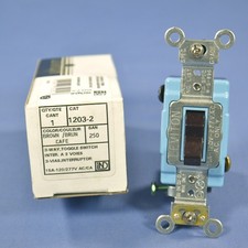 Leviton 1203-2 Brown Industrial Toggle Wall L...