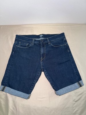 CARHARTT WIP SWELL SHORT 'Malibu' Stretch Denim Blue Cuffed Casual Workwear W32