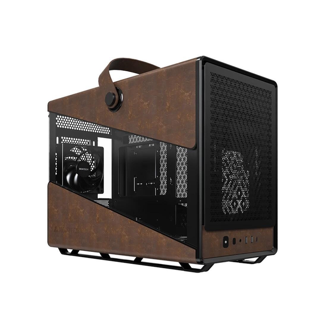 Мини-башня Montech PC Gehuse Heritage Pro Schwarz Braun 1959000₽