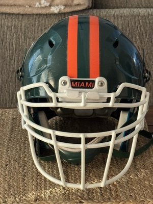 #ad #ad Miami “THE U” Custom Made Alternative Football Helmet. $165.00
