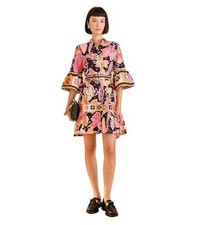 FARM RIO Enchanted Black Nature Mini Dress NWT xs