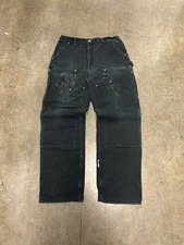 Carhartt Double Knee Carpenter Paint Splattered Pants Size 34x34