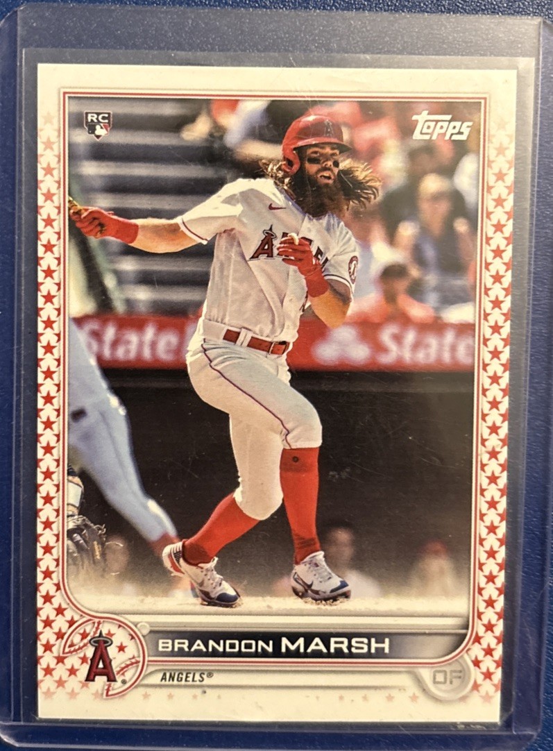2022 Topps Series 1 - Brandon Marsh #243 Independence Day /76 (RC)