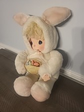 Vintage Precious Moments 1985 16" Snowflake Doll In Bunny suit