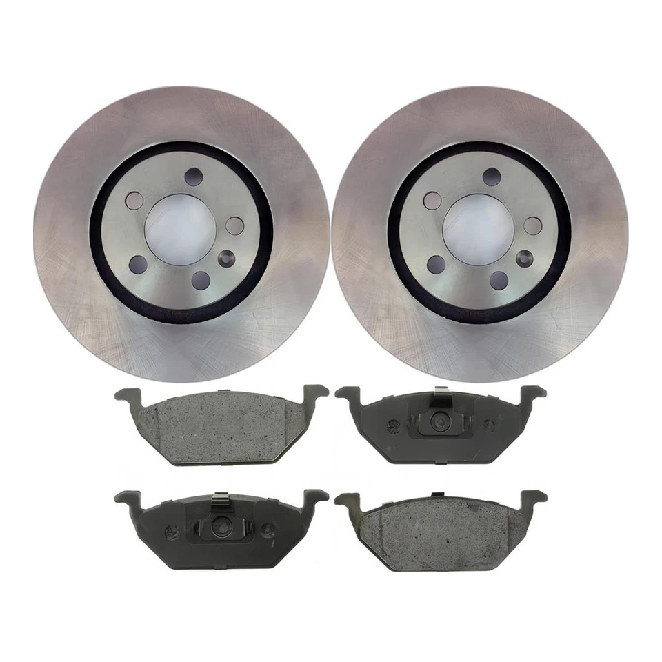 Rotores de freno de disco delanteros + pastillas de freno de cerámica para Audi A3 2000 2001 2002 2003 Foto 2 de 4