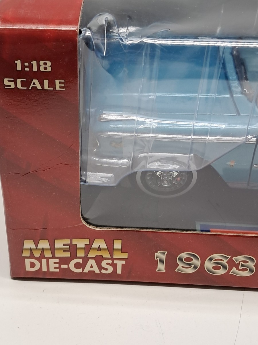 SUN STAR - 1963 FORD GALAXIE 500 CONVERTIBLE BLUE- 1/18 DIECAST | eBay